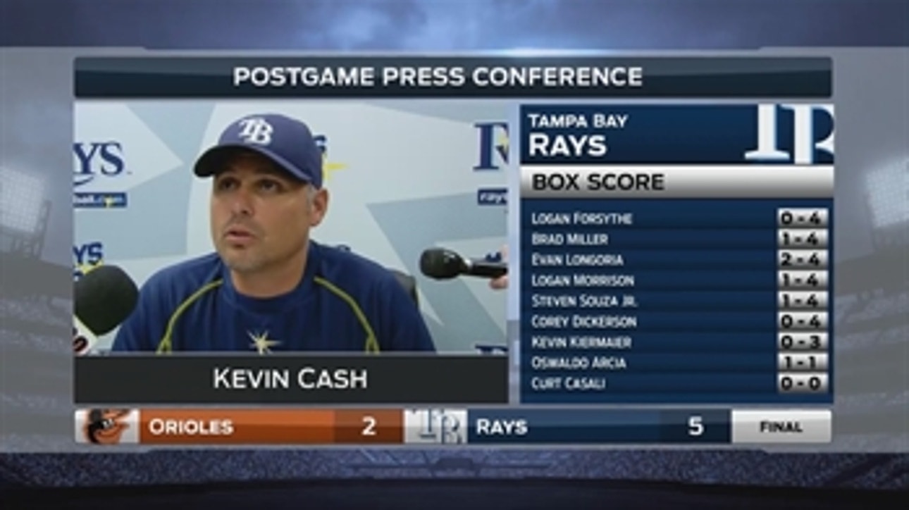 Kevin Cash praises Jake Odorizzi's high fastball
