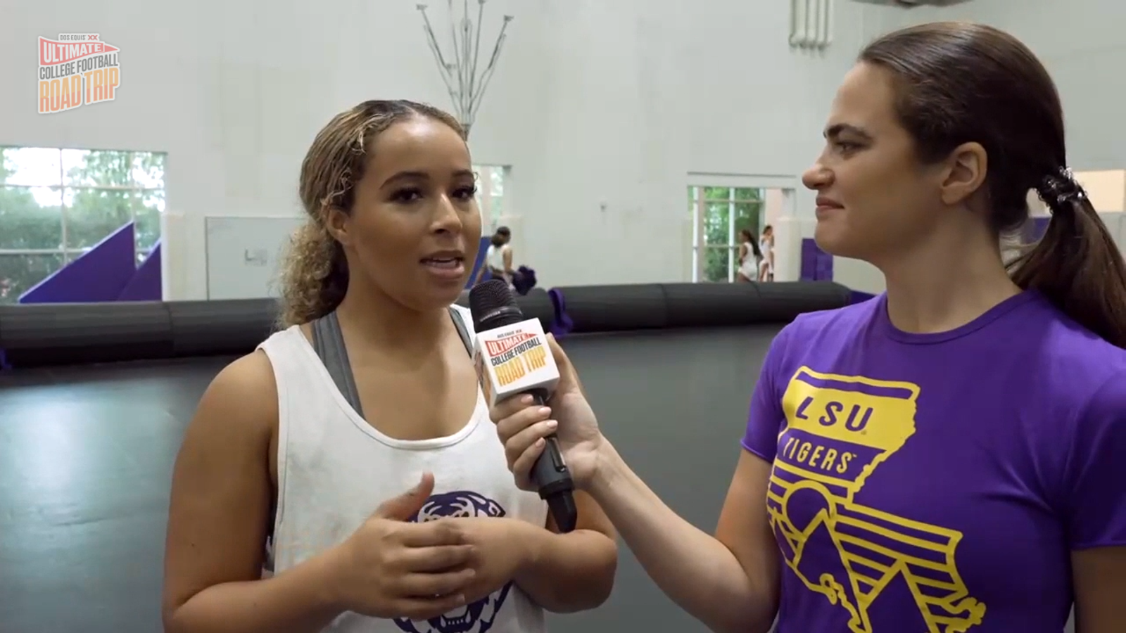 Practice with LSU Tiger Girls