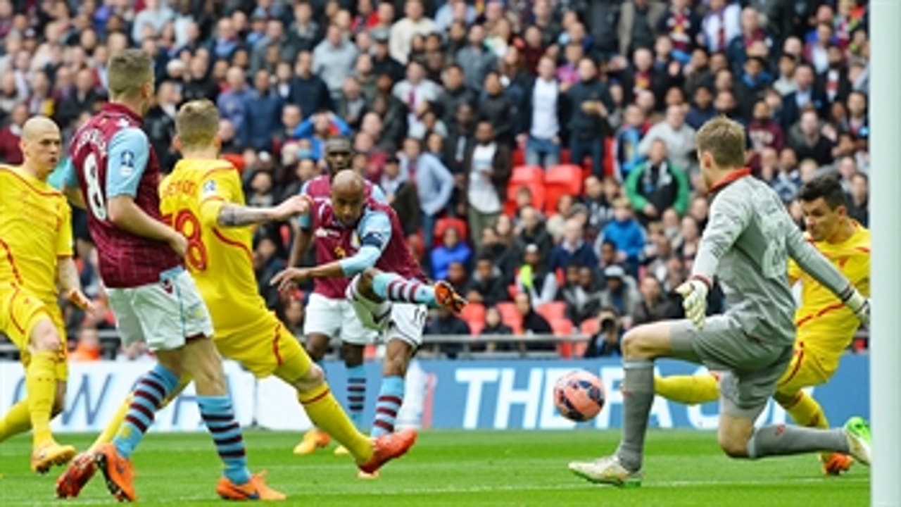 Delph gives Aston Villa the advantage against Liverpool