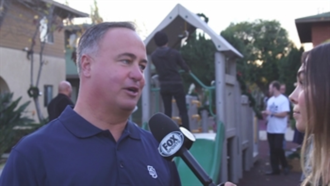 Don Orsillo, Austin Hedges and Robbie Erlin participate in Padres Caravan