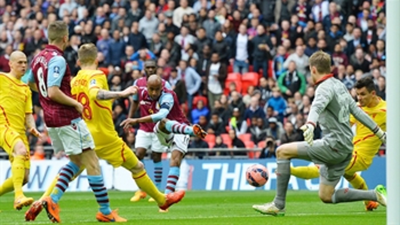 Delph gives Aston Villa the advantage against Liverpool