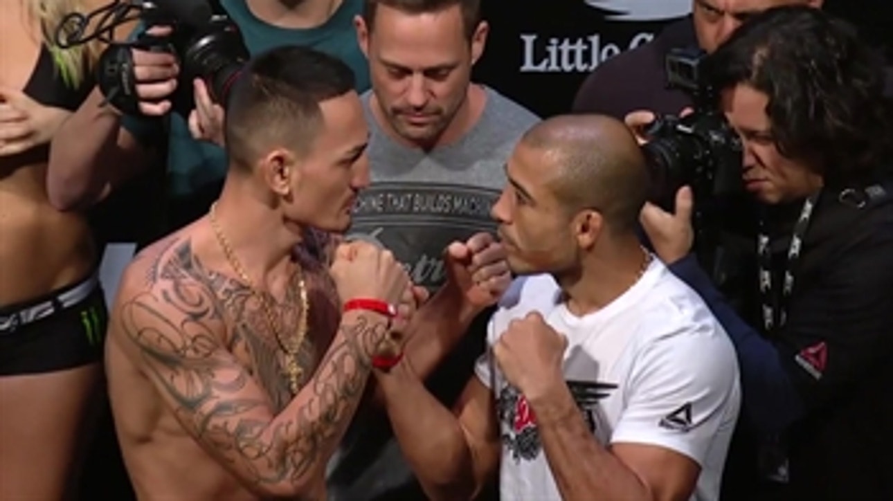 Max Holloway vs Jose Aldo Face-off ' Weigh-In ' UFC 218