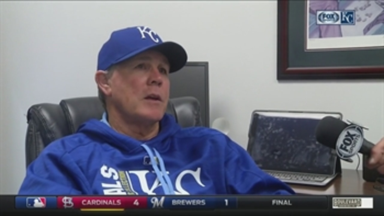 Yost on Royals' offense: 'It's been a bit of a struggle here of late'