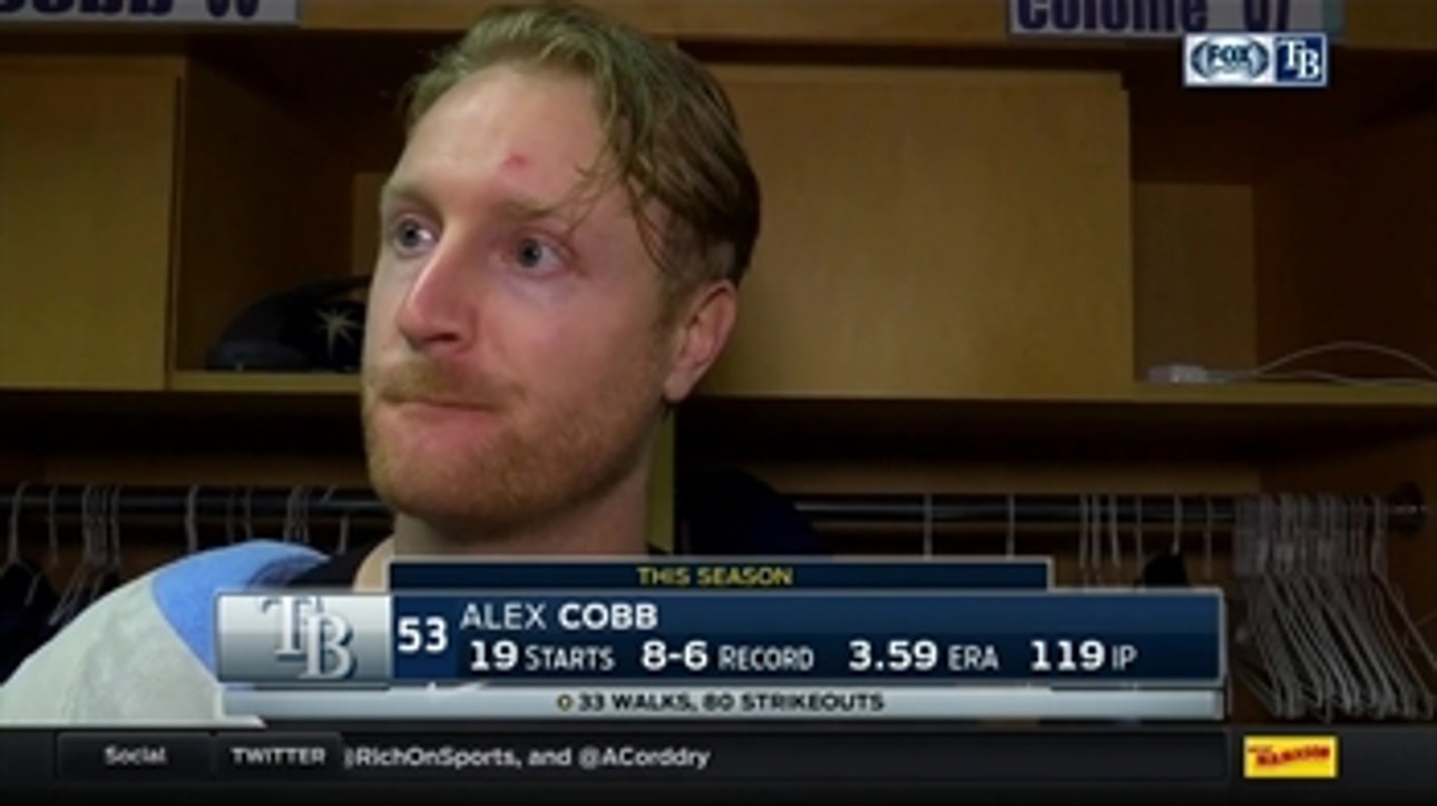 Alex Cobb gives credit to defense after his start