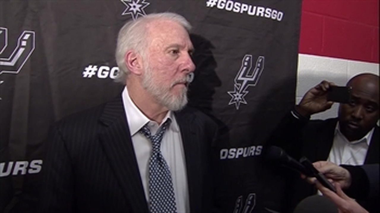Gregg Popovich on bench play: 'They play well'