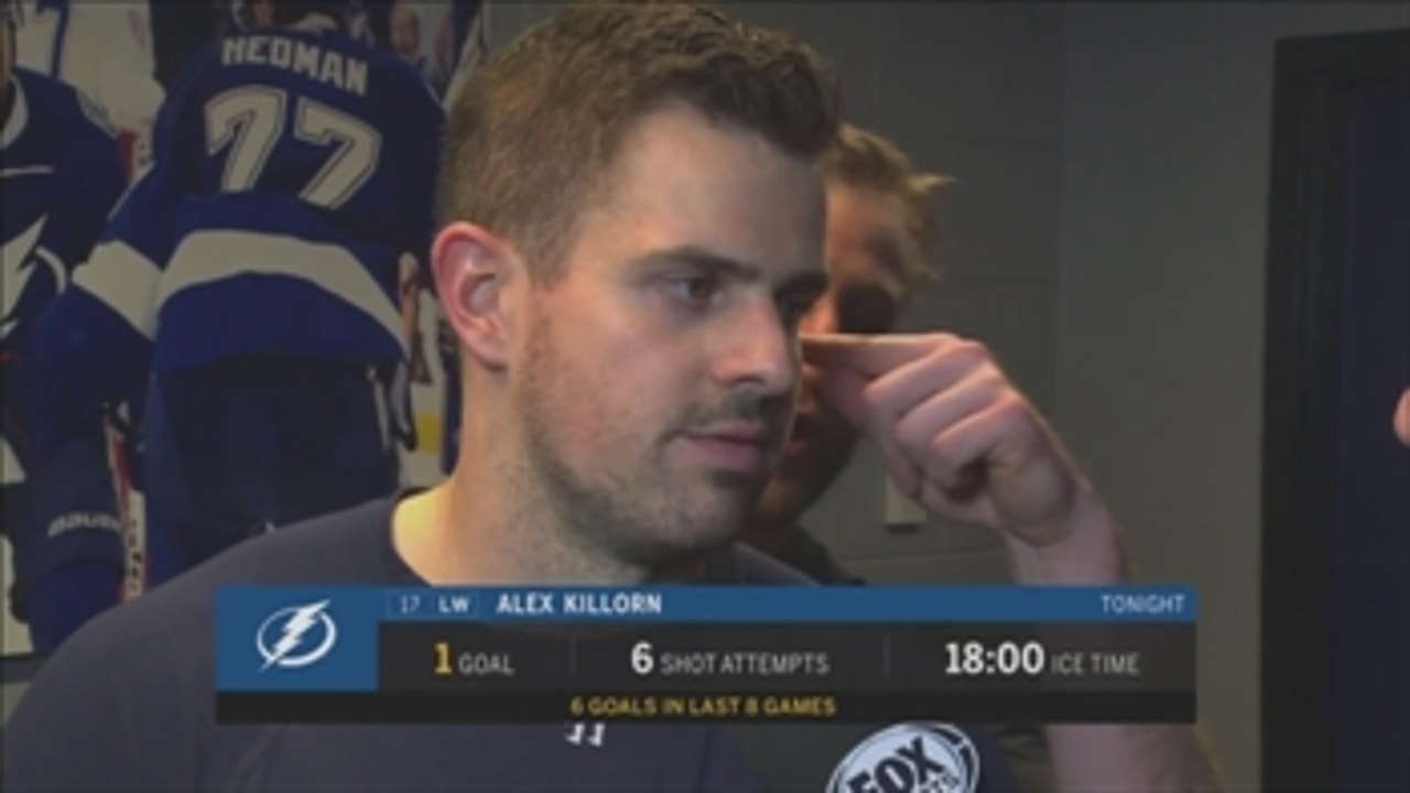 Alex Killorn: When you have depth and scoring, it helps everyone's confidence