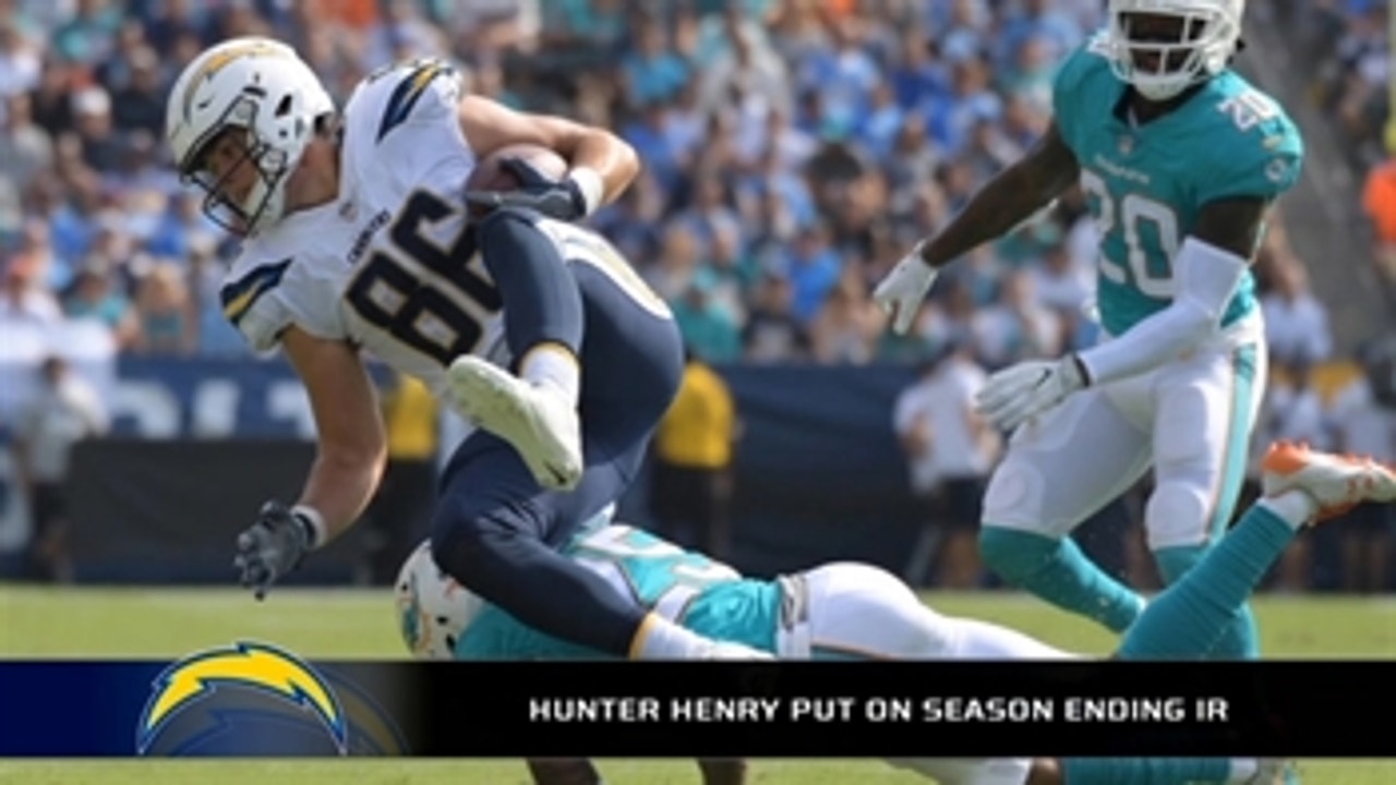 Chargers place tight end Hunter Henry on season-ending IR