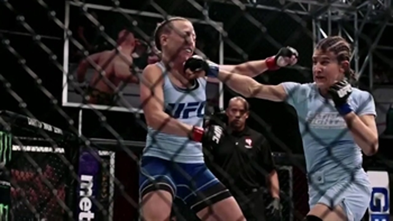 Watch the highlights from Roxanne Modafferi vs Emily Whitmire ' The Ultimate Fighter