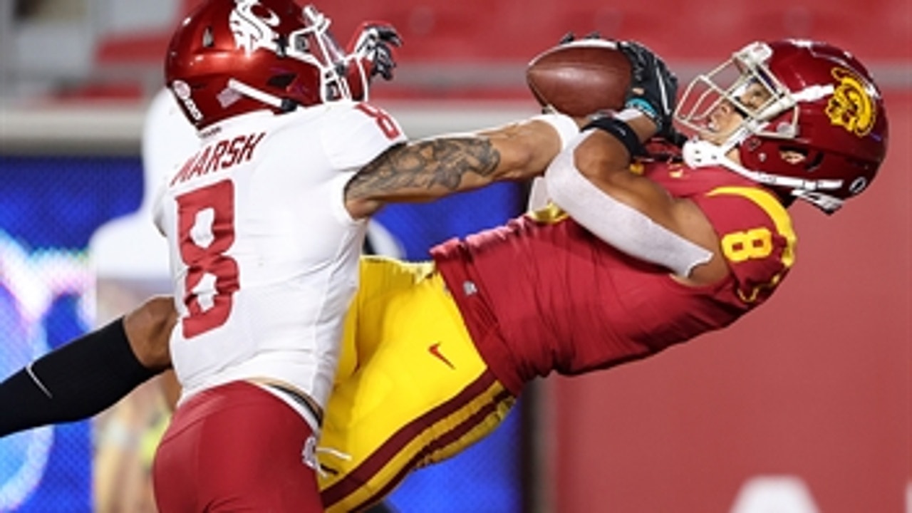 USC's Amon-Ra St. Brown puts on a show with four touchdowns in first quarter vs. Washington State