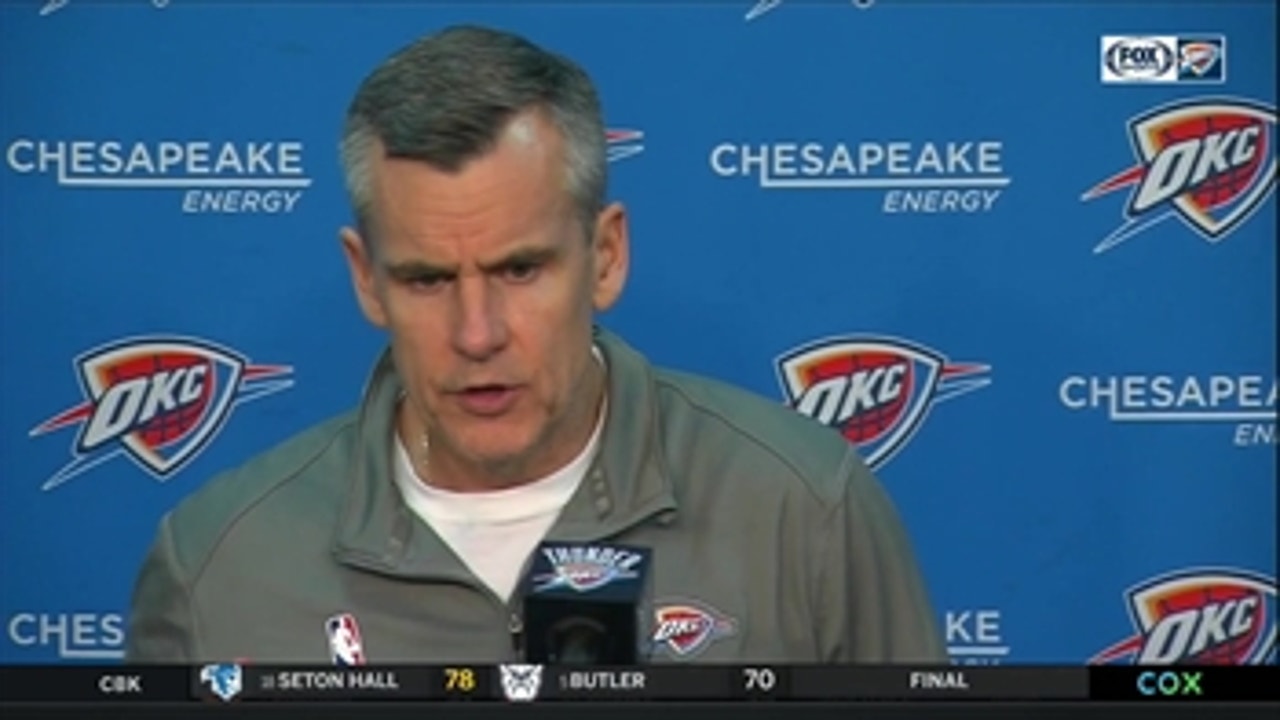 Billy Donovan on the tough loss against Toronto