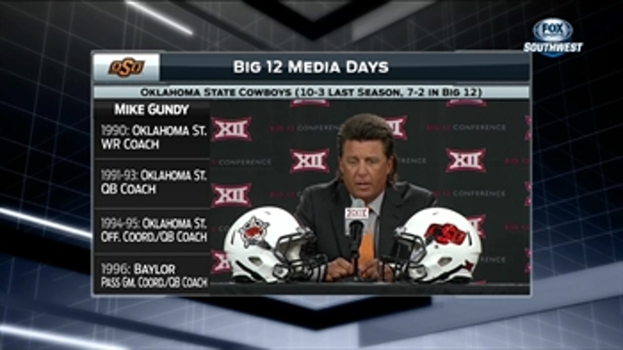 Mike Gundy: We are trendsetters with rule changes