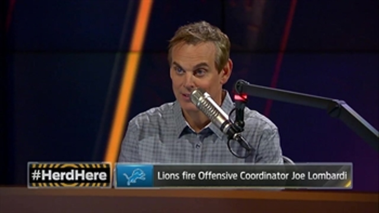 Colin Cowherd has an issue with the name of the Lions' new offensive coordinator - 'The Herd'