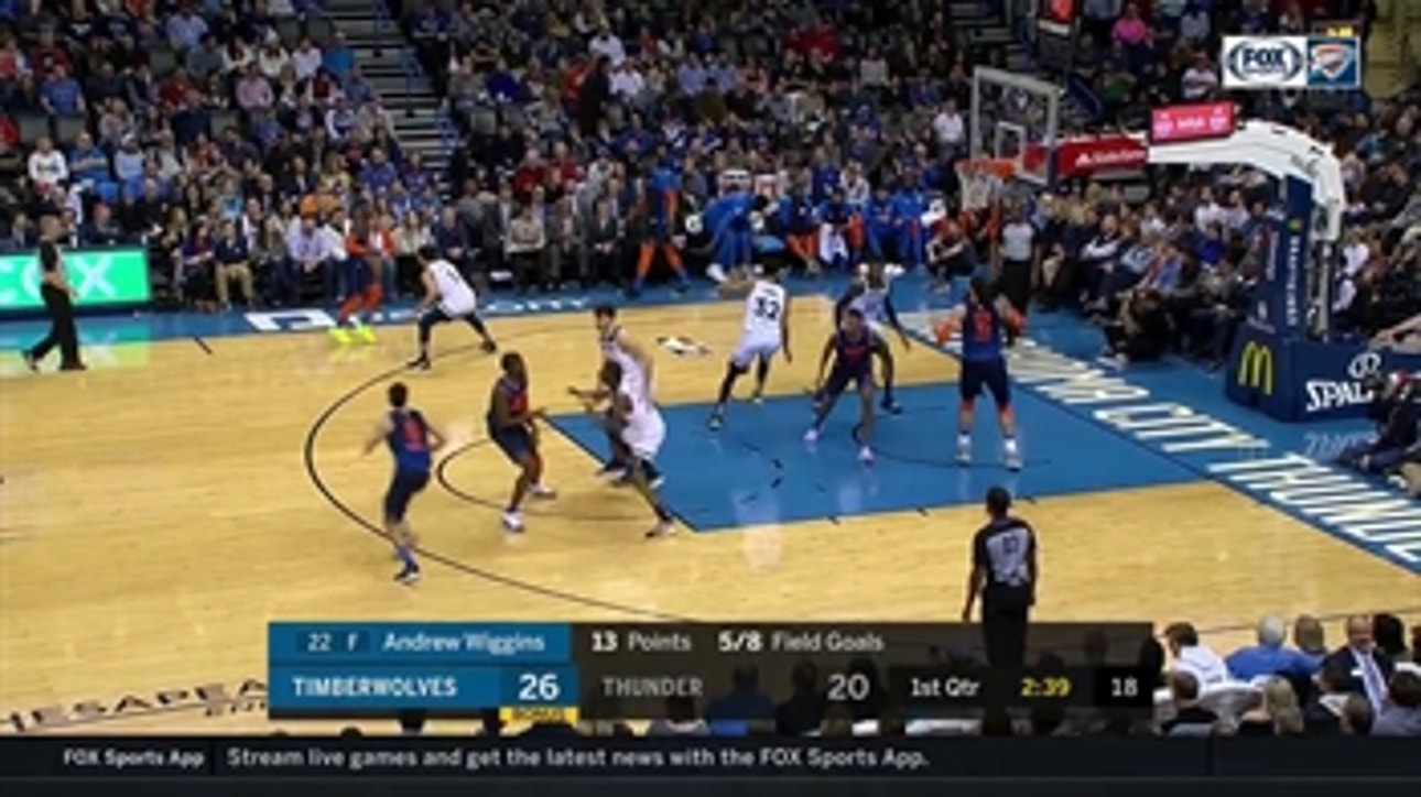 HIGHLIGHTS: Steven Adams goes up for the Ally-Oop Dunk