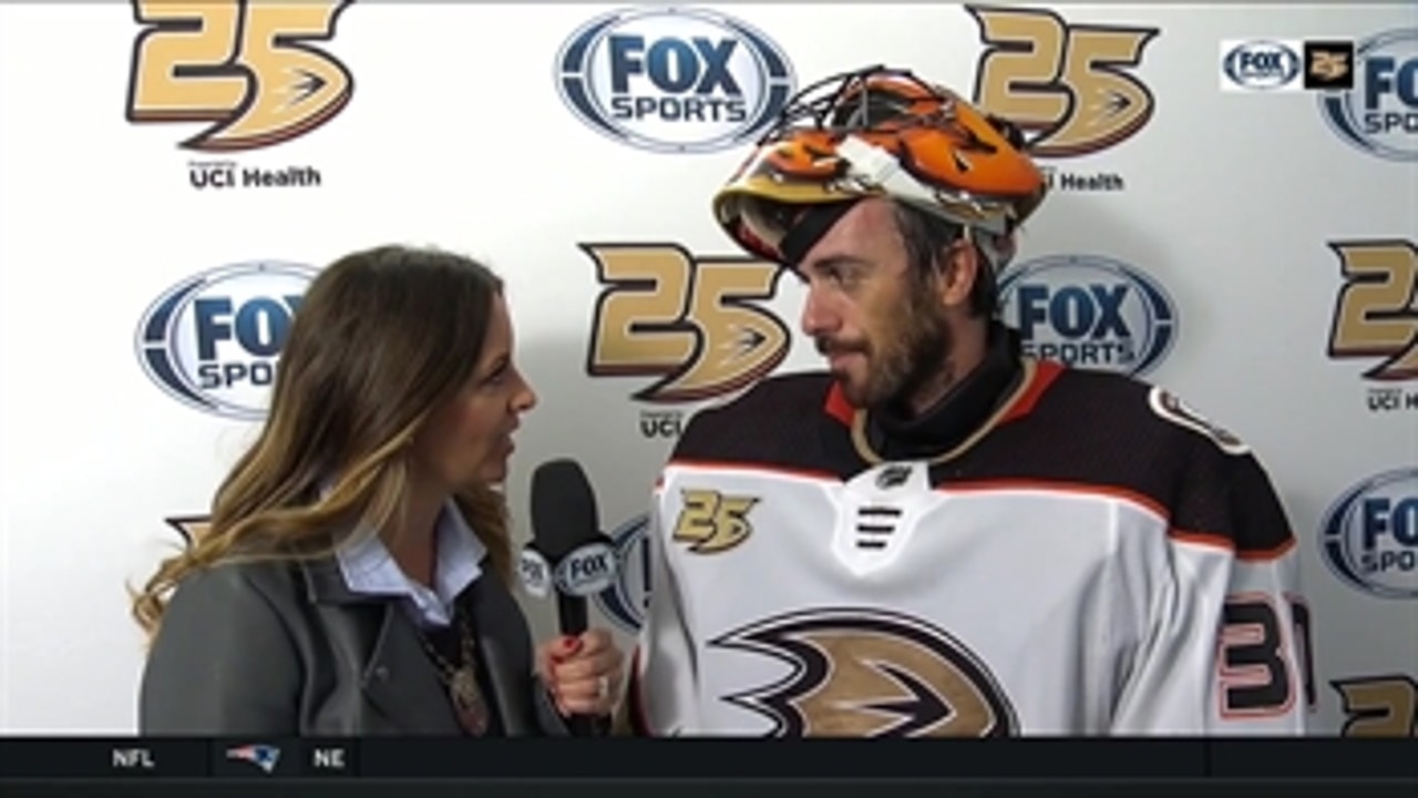 Ryan Miller talks about his 29-save performance following the Ducks win