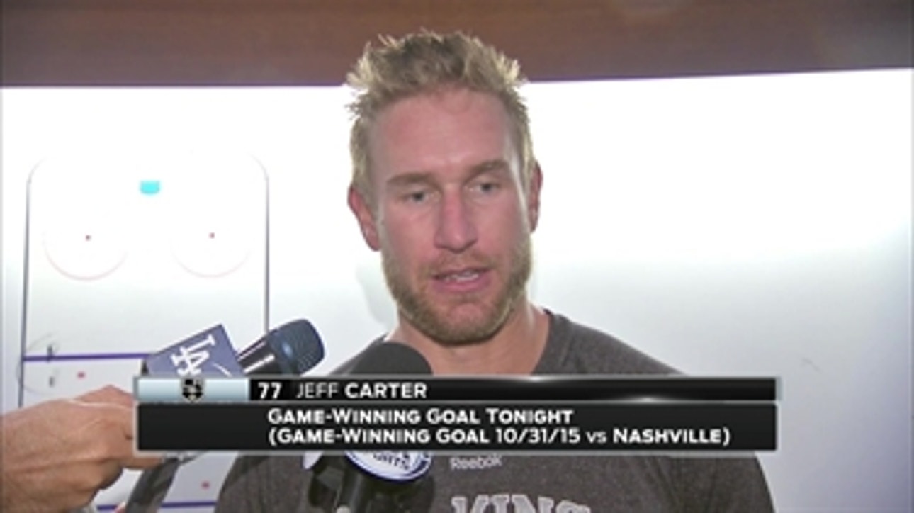 Jeff Carter's winner helps Kings move to 4-0 in overtime games
