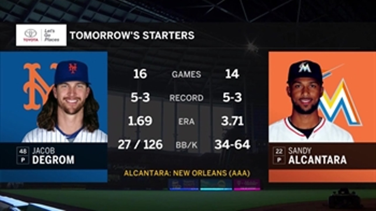 Sandy Alcantara joins the Marlins as series vs. Mets begins