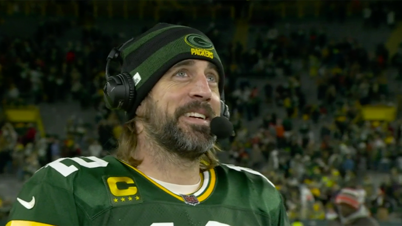 'I'm really thankful to be here' — Aaron Rodgers on setting Packers' franchise TD record
