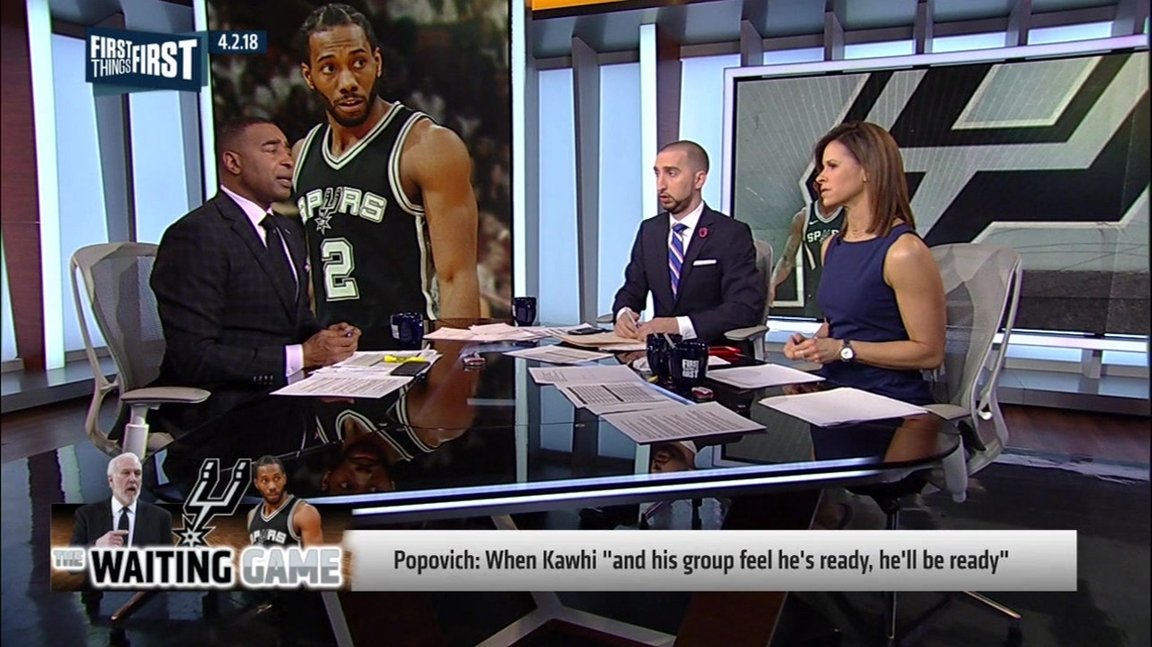 Nick Wright and Cris Carter on Kawhi's future with Popovich and the Spurs ' FIRST THINGS FIRST