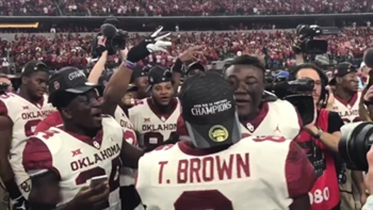WATCH: Horns Down On The Field After Sooners Win 4th Straight Big 12 Championship