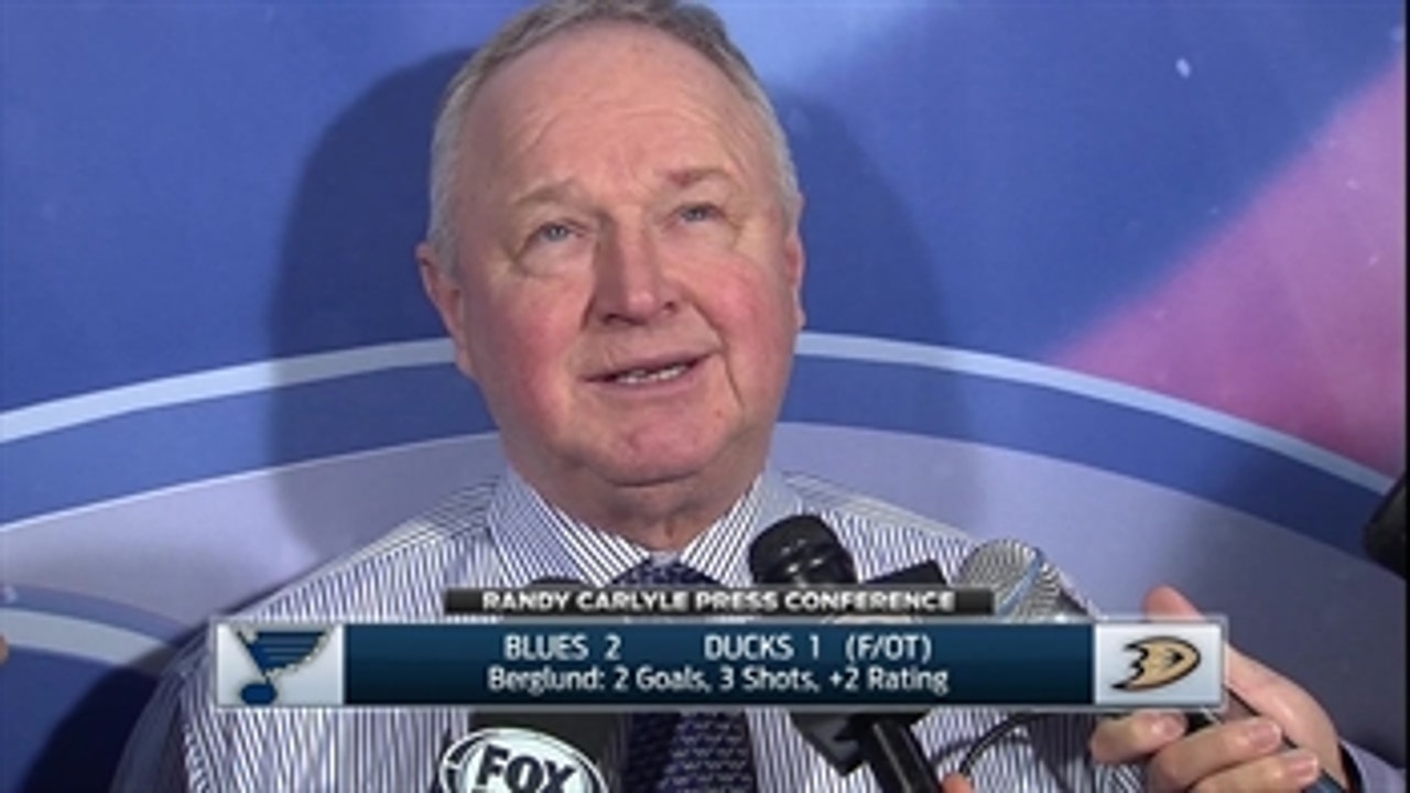 Randy Carlyle postgame: A fair point after a long week
