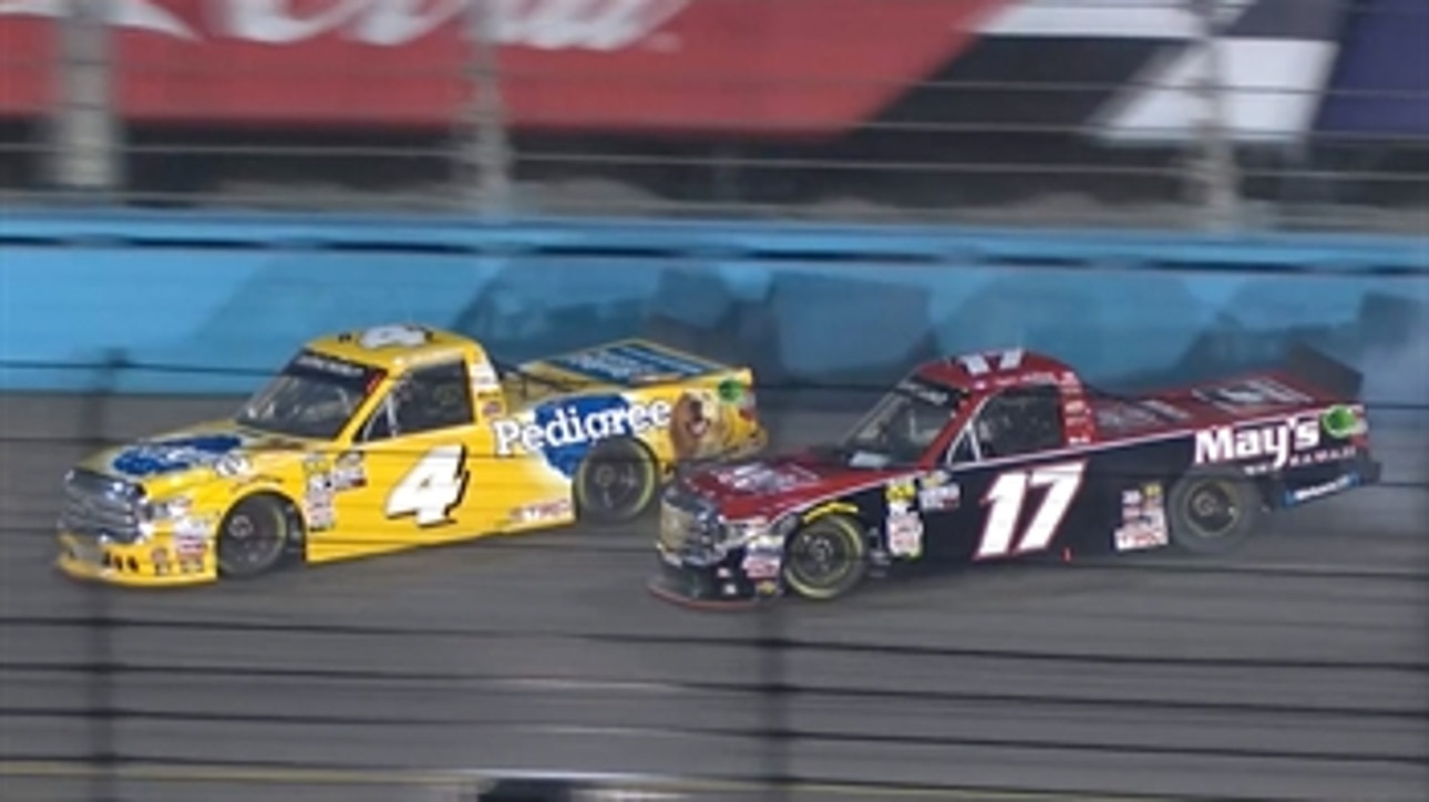 Todd Gilliland collected in three-truck wreck at ISM Raceway ' 2018 TRUCK SERIES ' FOX NASCAR