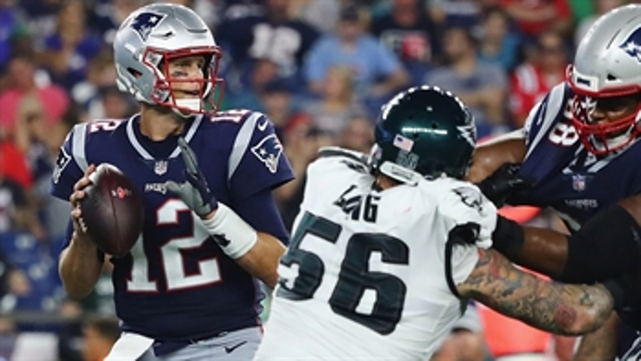 Skip Bayless guarantees a win for Tom Brady and the Patriots over Carson Wentz and the Eagles