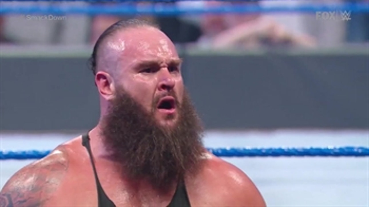 Braun Strowman defeats Cesaro despite help from Sami Zayn and Shinsuke Nakamura