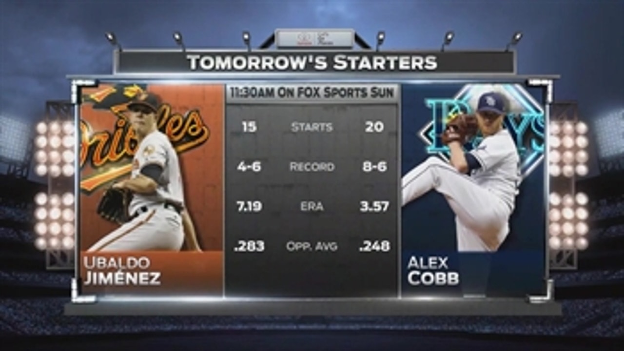 Rays, Orioles go at it early in series finale Wednesday