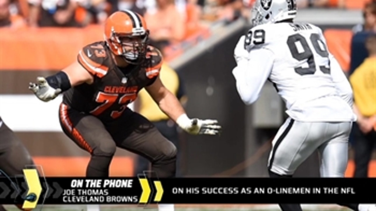 Hardwick and Richards interview the Browns' Joe Thomas
