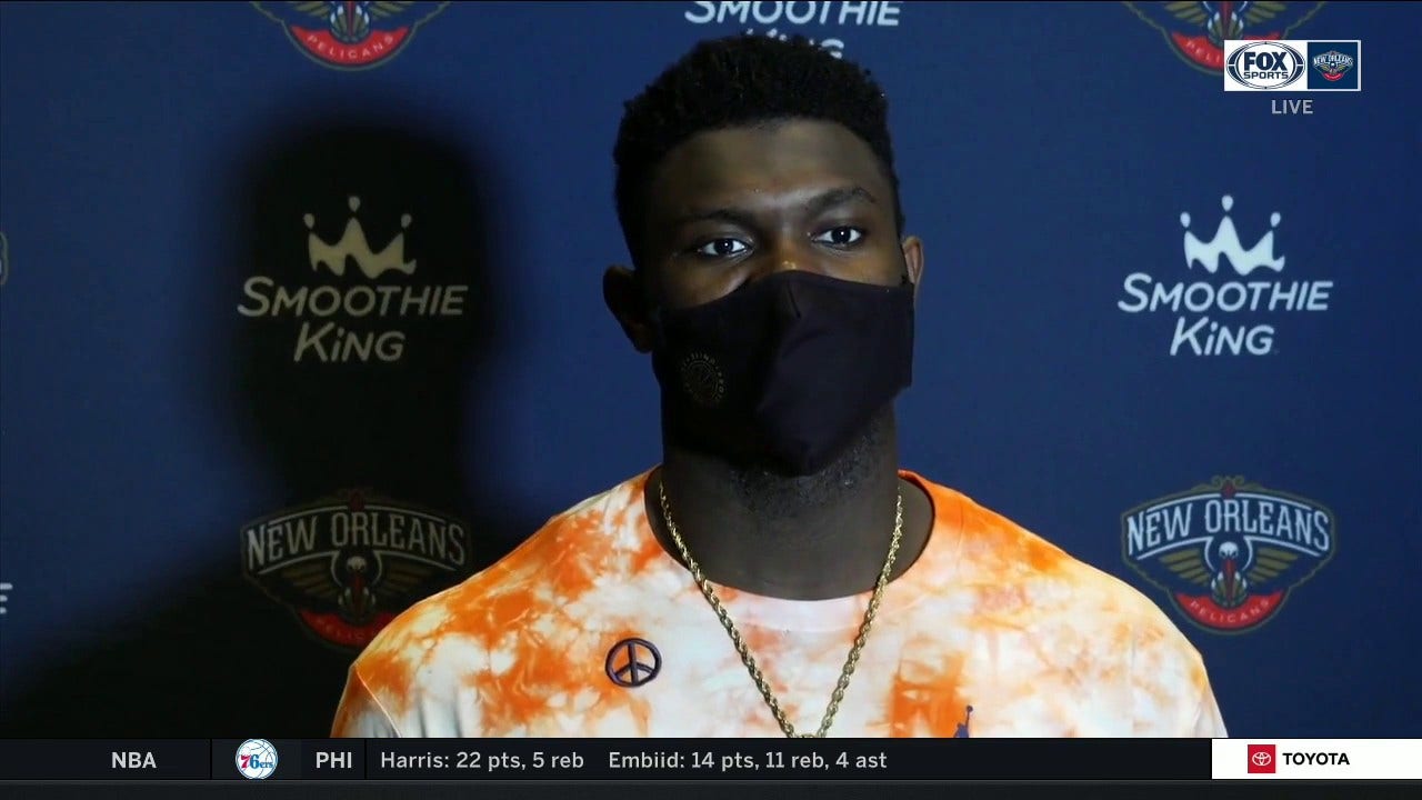 Zion Williamson on the Pelicans tough OT loss to the Pacers