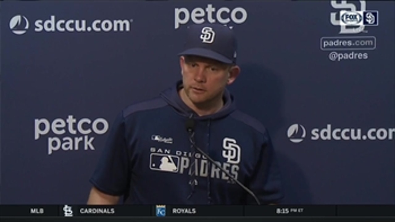 Andy Green shares his thoughts on Padres 7-2 win inside the clubhouse
