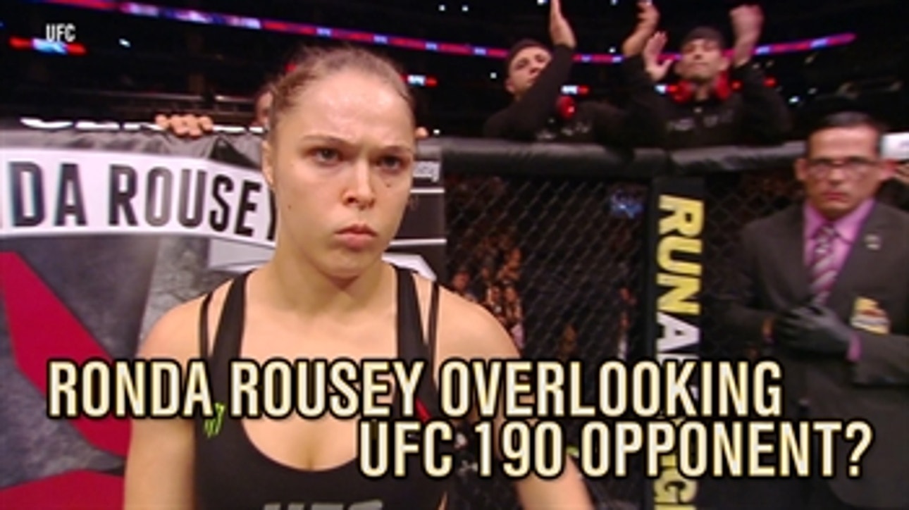 Ronda Rousey overlooking UFC 190 opponent