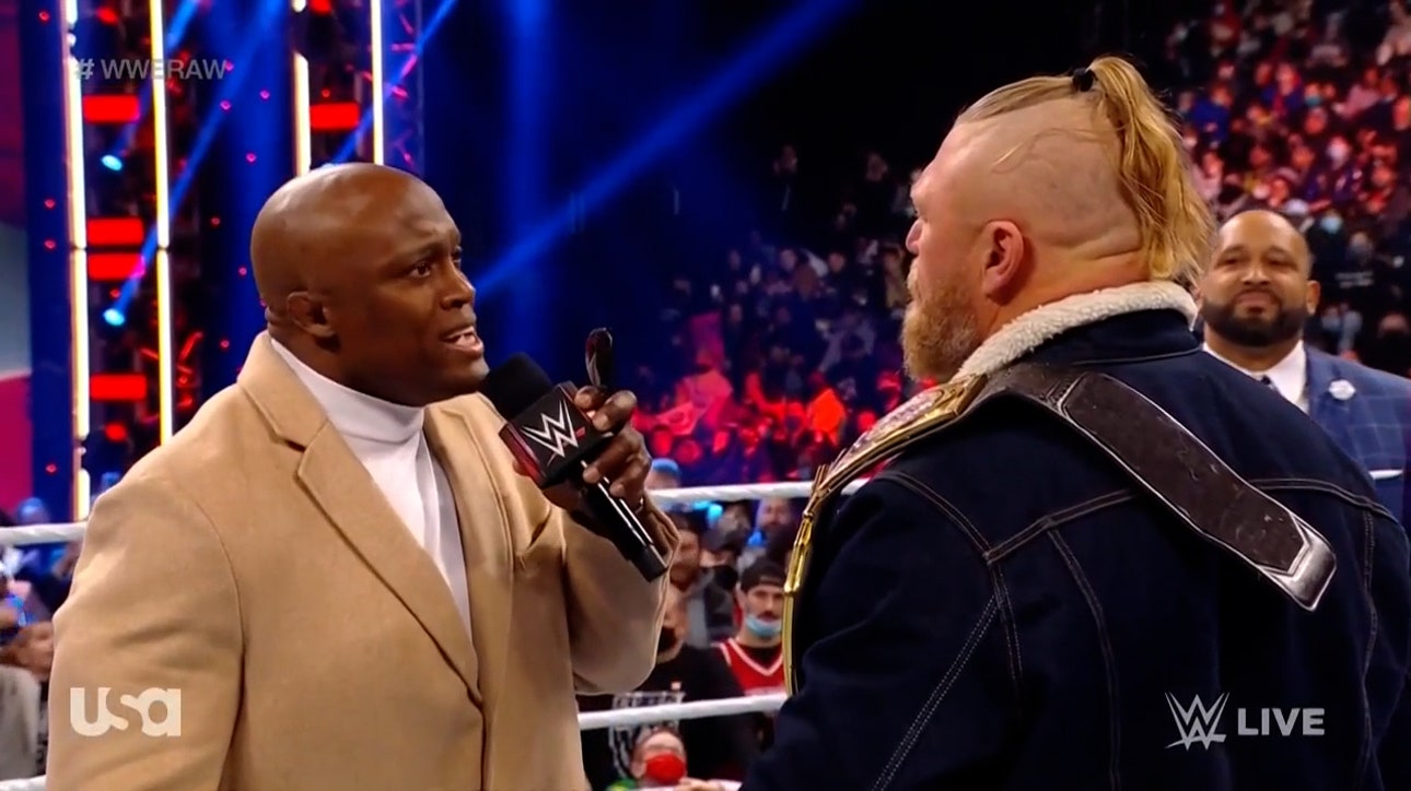 Bobby Lashley comes for Brock Lesnar on Monday Night Raw