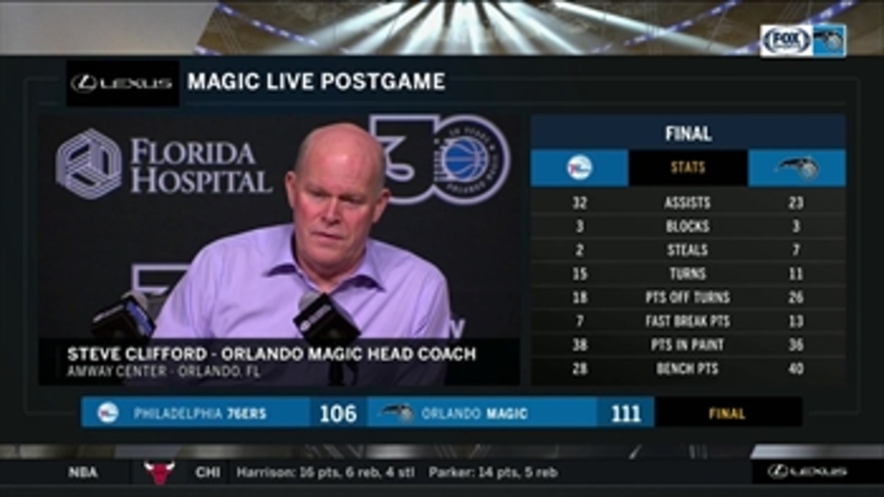 Steve Clifford on the Magic's response to adversity
