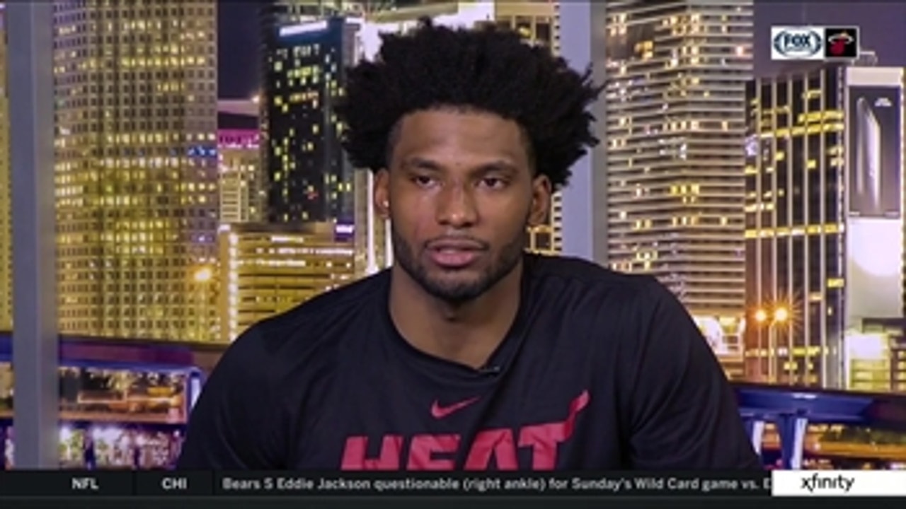 Justise Winslow on running the point, sends out a heartfelt message after Heat beat Wizards