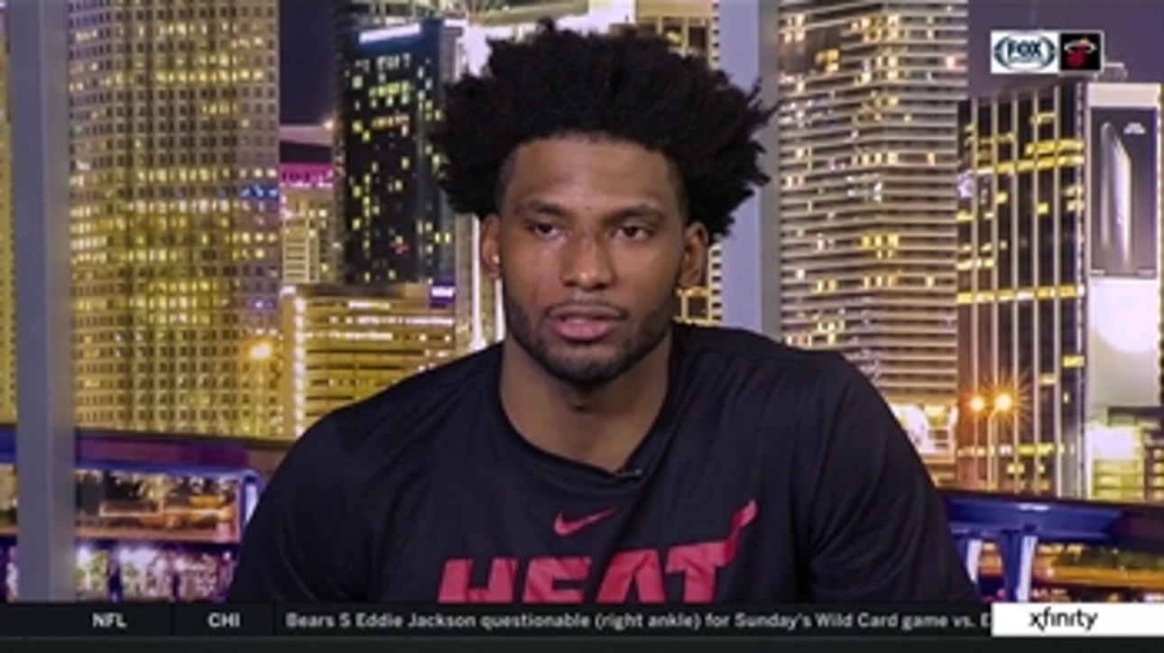 Justise Winslow on running the point, sends out a heartfelt message after Heat beat Wizards