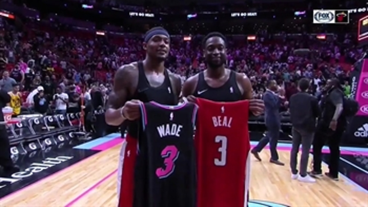 One Last Dance: Dwyane Wade and Bradley Beal exchange jerseys