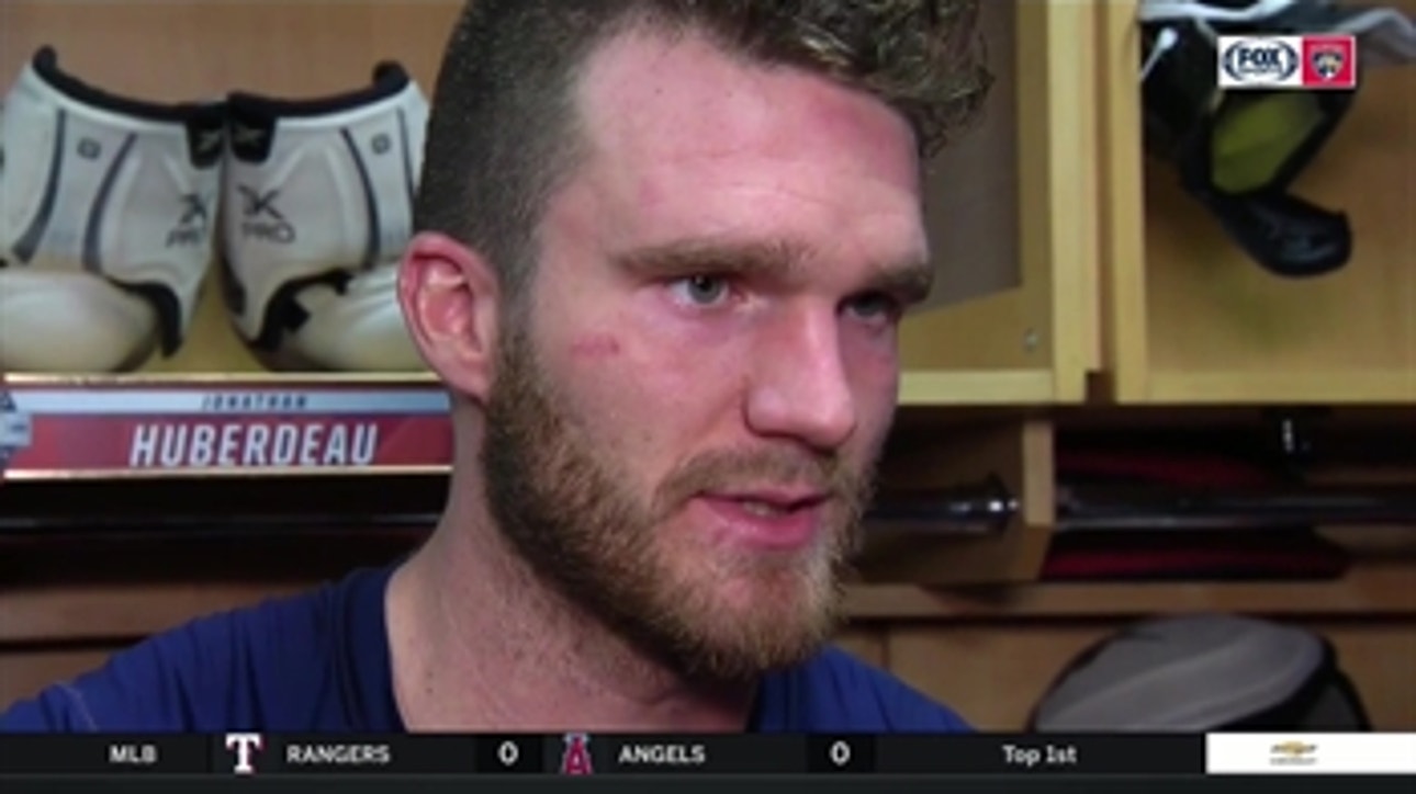 Jonathan Huberdeau on his growth as an NHL player, Sam Montembeault's night