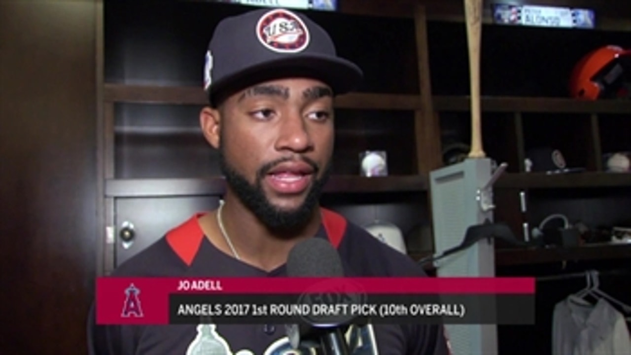 Listen to Angels prospect Jo Adell mic'd up at the 2018 All-Star Futures game
