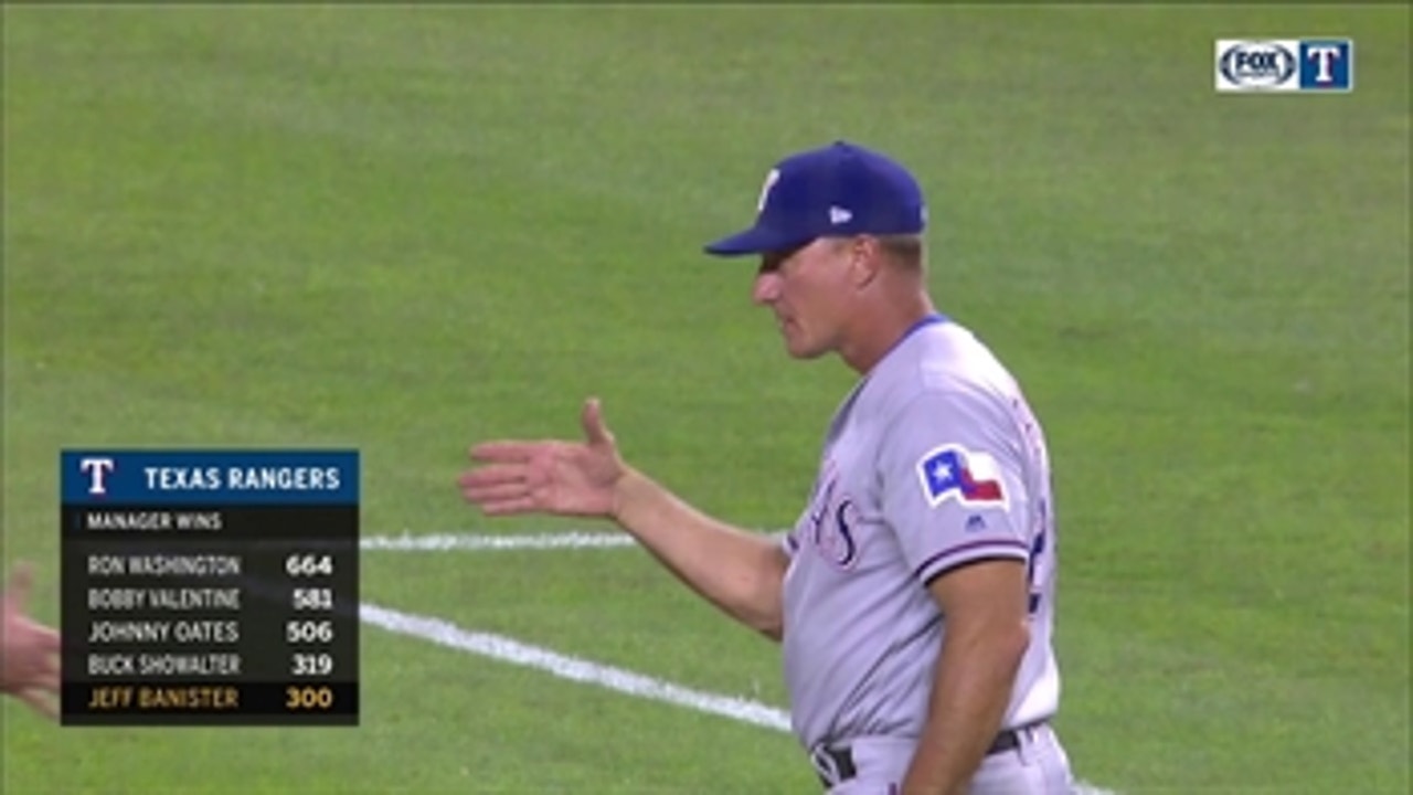 Jeff Banister Picks up 300th win, Rangers beat Tigers