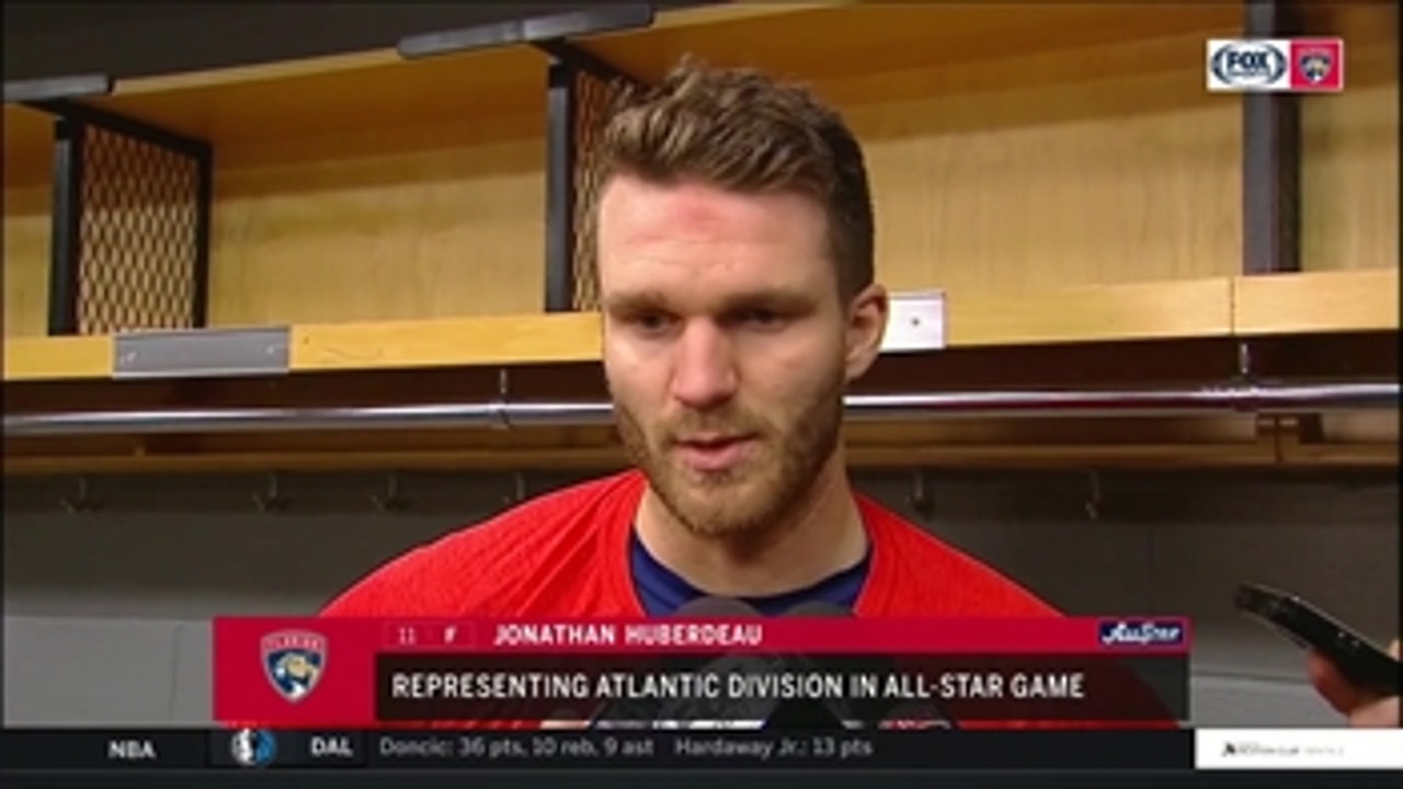 Jonathan Huberdeau on picking up the big win before heading to his first NHL All-Star game