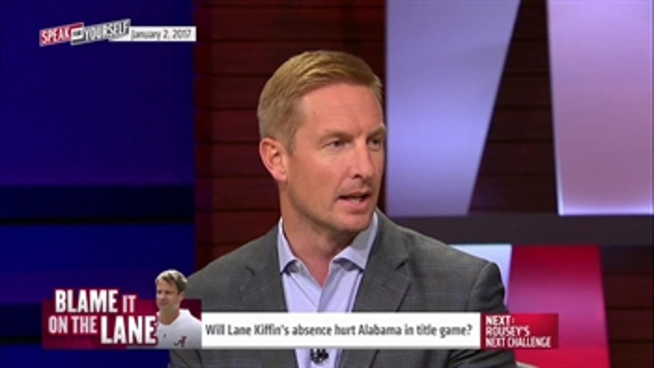 Lane Kiffin's absence won't hurt Alabama in title game | SPEAK FOR YOURSELF