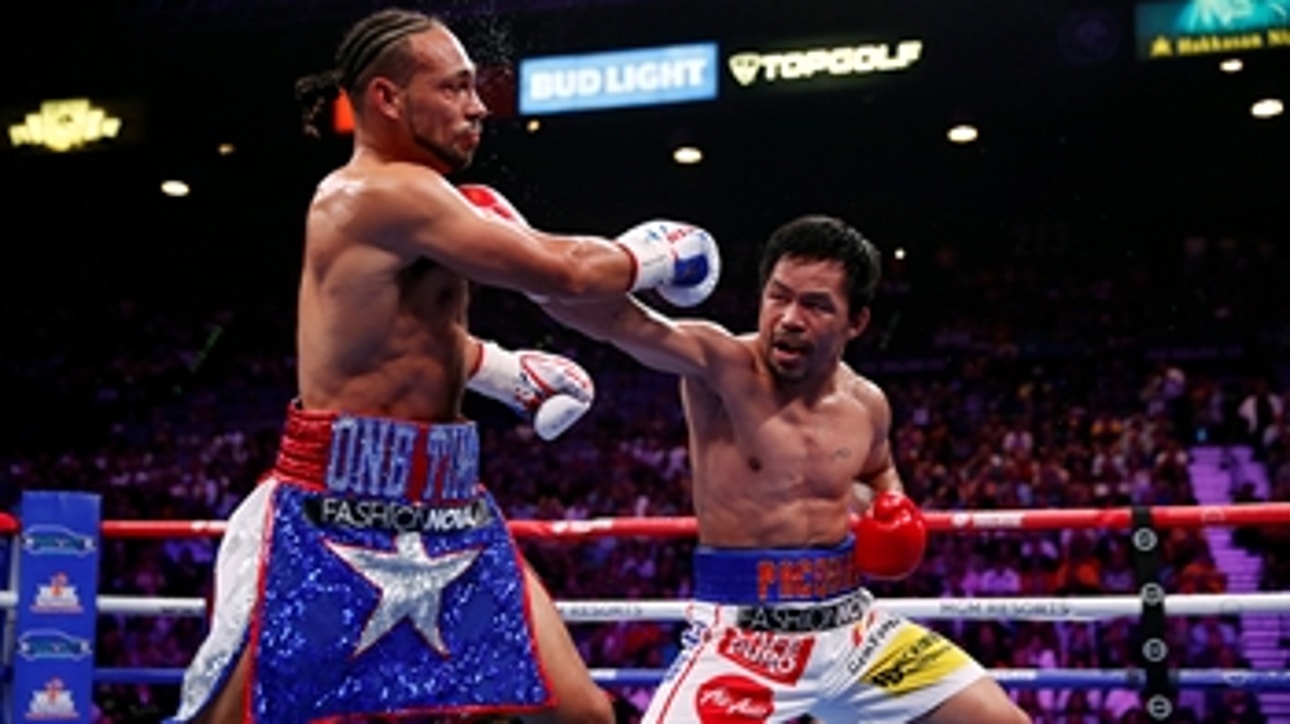Manny Pacquiao defeats Keith Thurman to obtain the WBA Super World Welterweight Championship belt