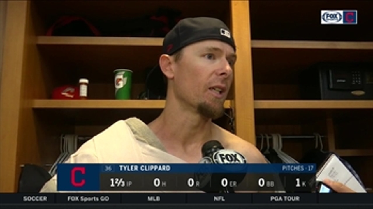 Tyler Clippard is grateful to have Yasiel Puig's arm behind him