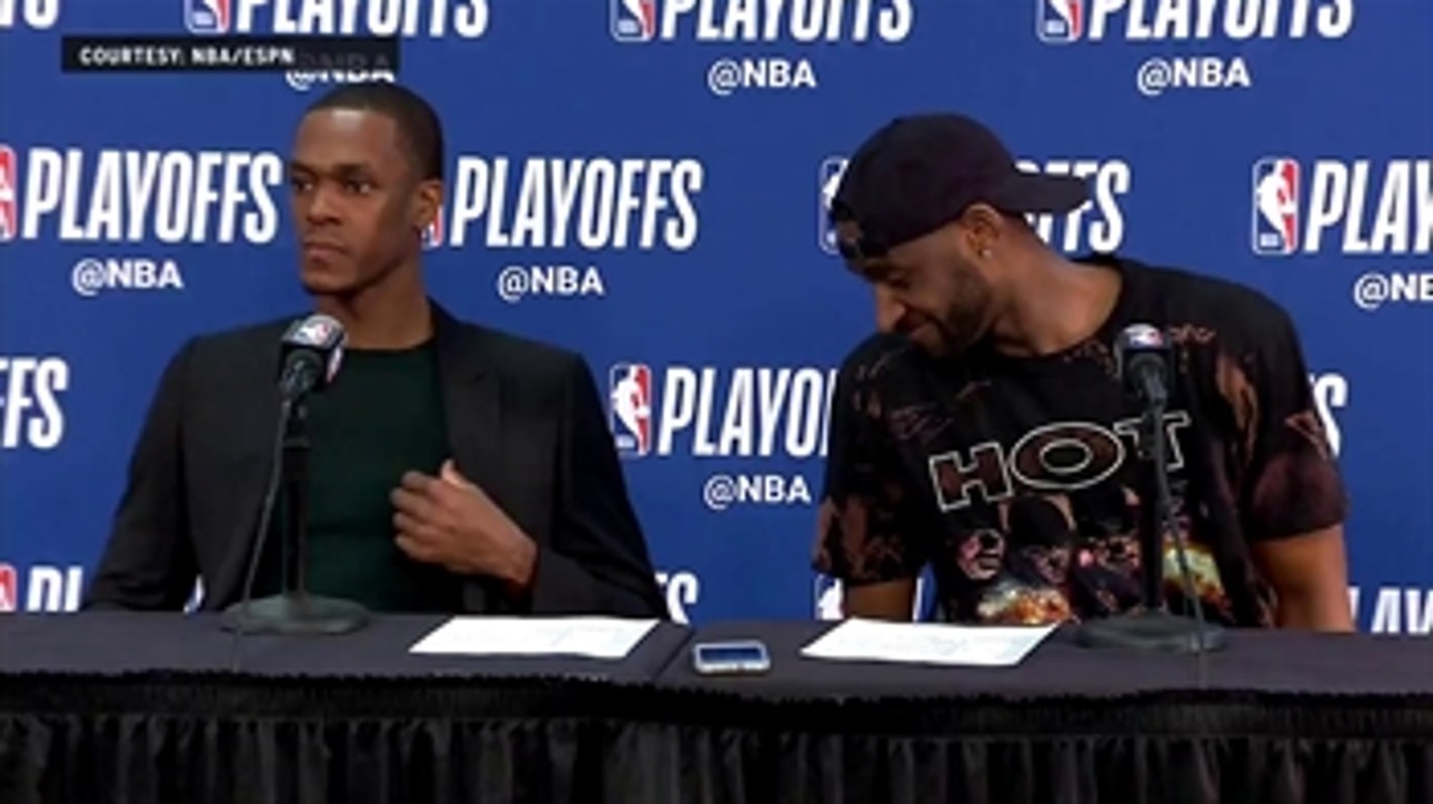 Rajon Rondo and Ian Clark Press Conference - Game 3 ' Warriors at Pelicans