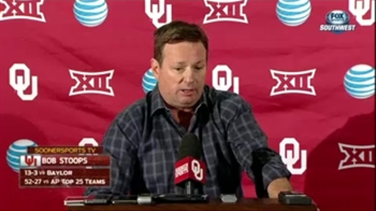 Bob Stoops on Baylor: We have to control the offensive line