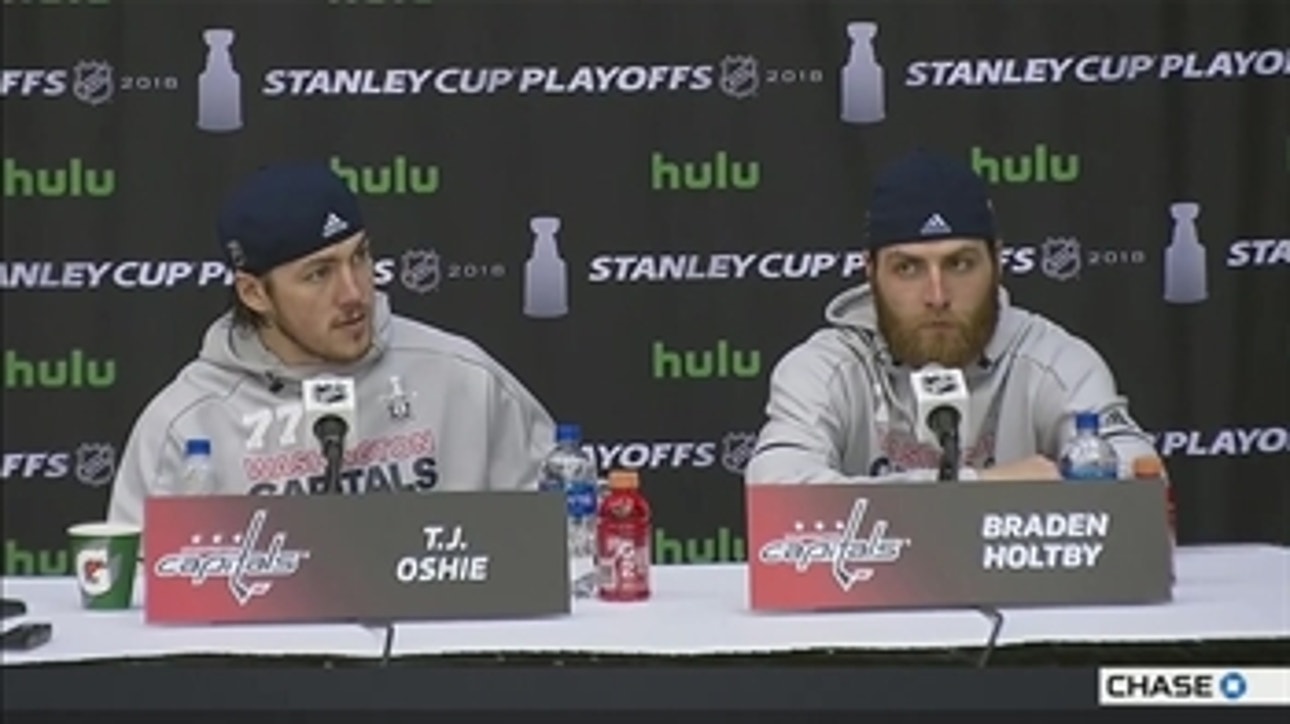 T.J. Oshie, Braden Holtby on Capitals win over Lightning in Game 6
