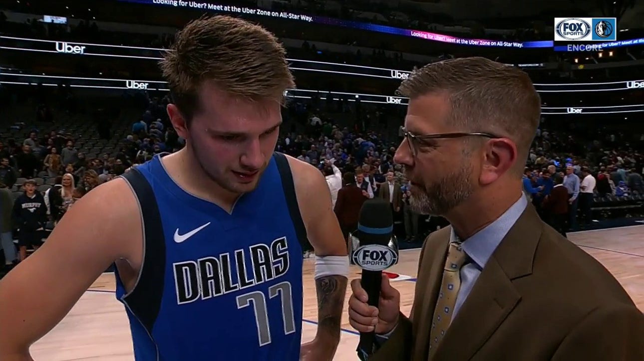 Luka Doncic Reacts after the Mavs beat the Spurs on 11.18.2019 ' Mavs ENCORE