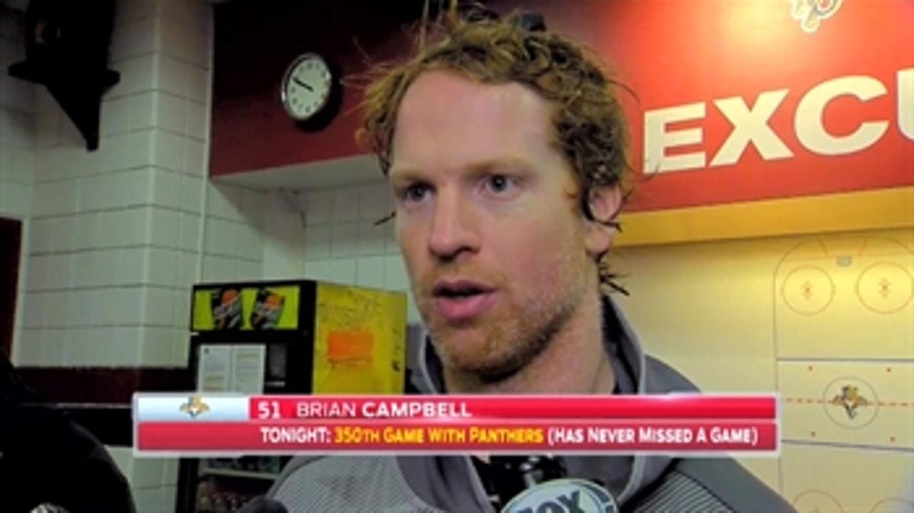 Brian Campbell frustrated with Panthers' defense