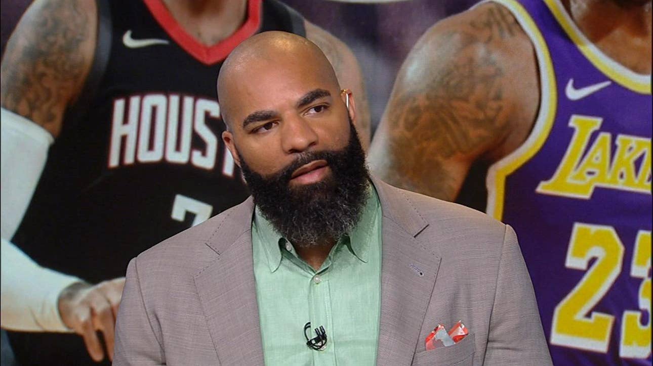 Carlos Boozer reacts to reports LeBron wants Carmelo to join the Lakers ' NBA ' FIRST THINGS FIRST